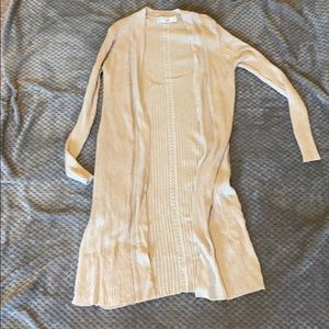 Tan cardigan